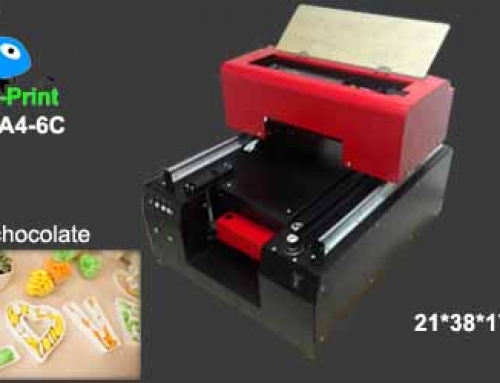 Digitale fotoprinter voor voedselchocolade