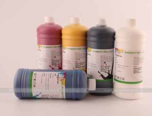 Professional CMYKW Textile pigment ink for Epson printer head dtg printer textile ink