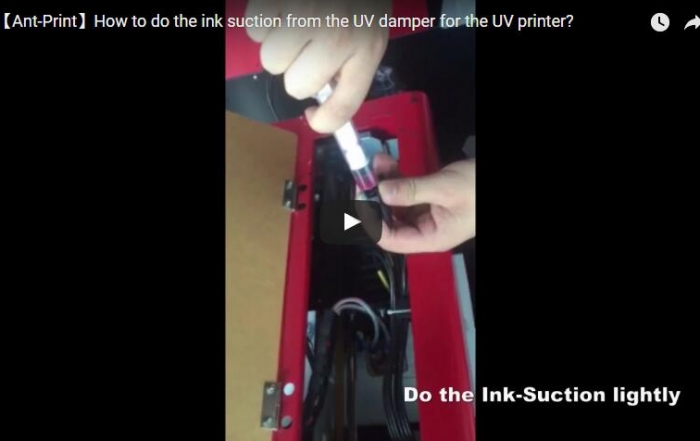ink suction from the UV damper
