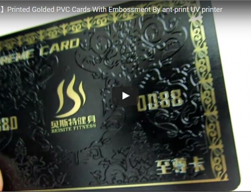 【إظهار بطاقة PVC الذهبية المطبوعة مع النقش