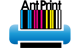 Logotipo del fabricante de equipos de impresión profesional