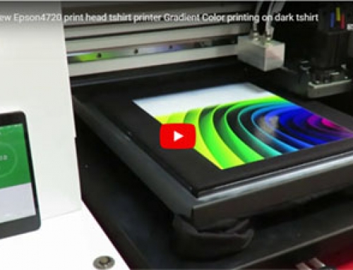 Industry speed AP-T3 dtg printer custom gradient Color on dark garment