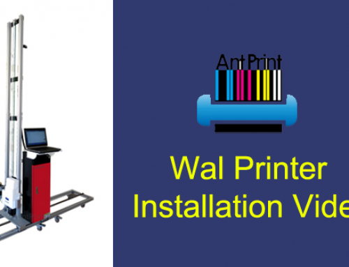Video tutorial de instalación y operación de la impresora de pared UV vertical 3d