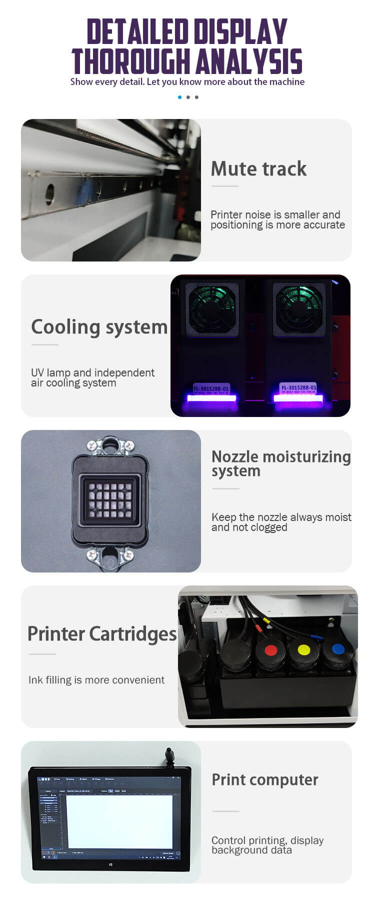 several update for the small uv phone case printer
