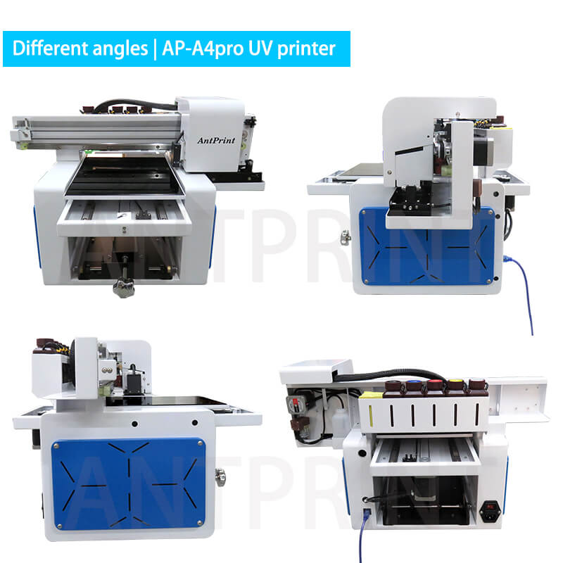 UV-DTF-Transferdrucker aus verschiedenen Winkeln
