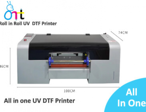 13-Zoll-UV-DTF-Drucker, Rolle in Rolle, goldener und silberner UV-DTF-Filmaufkleber-Transferdrucker