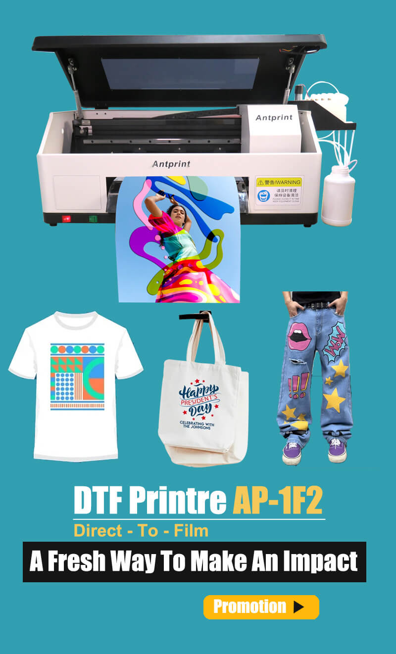 dtf 转印打印机，适用于织物、尼龙、棉布等。