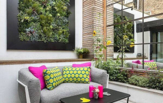 green wall art prints