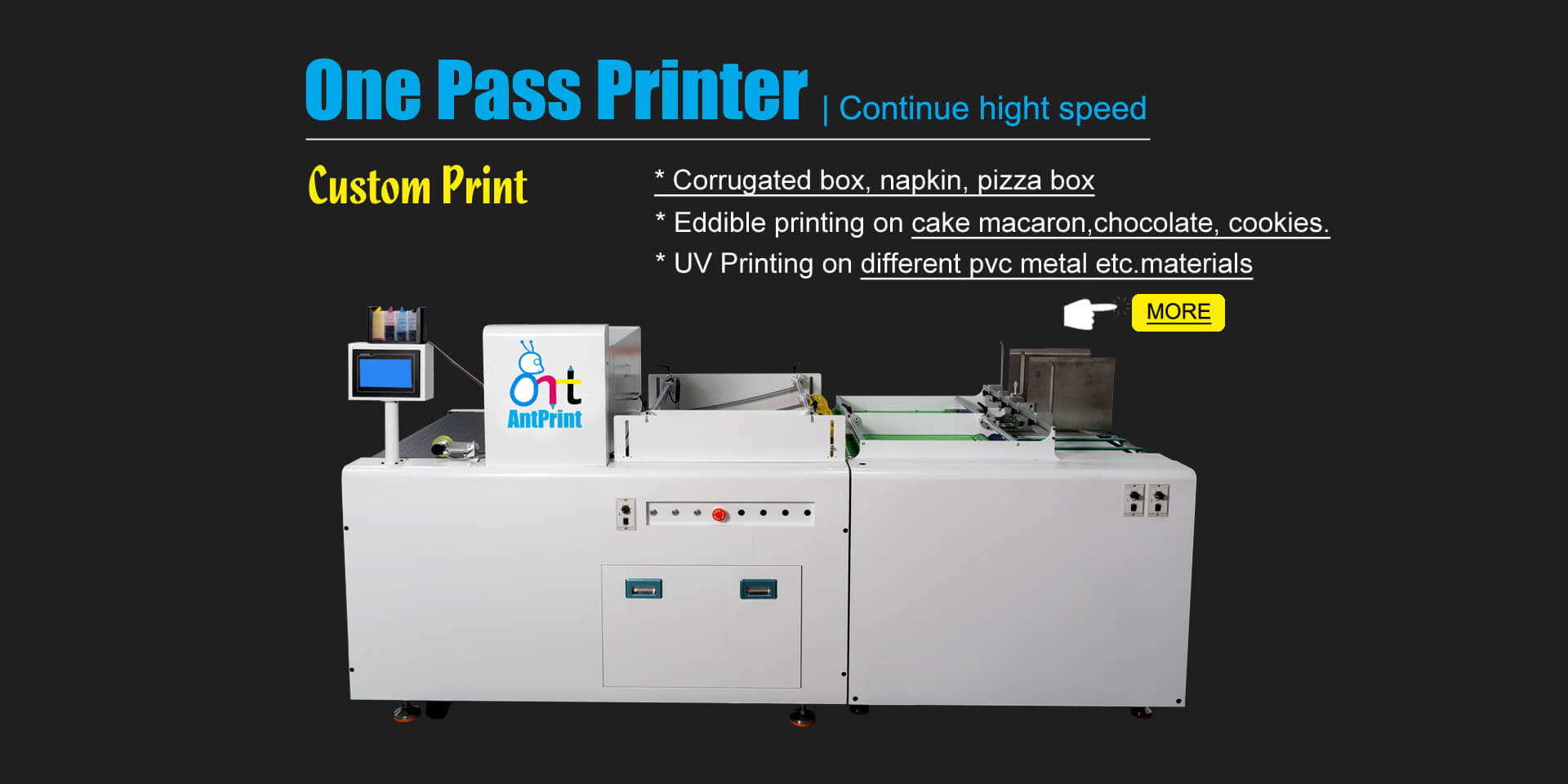 Antprint one pass printer