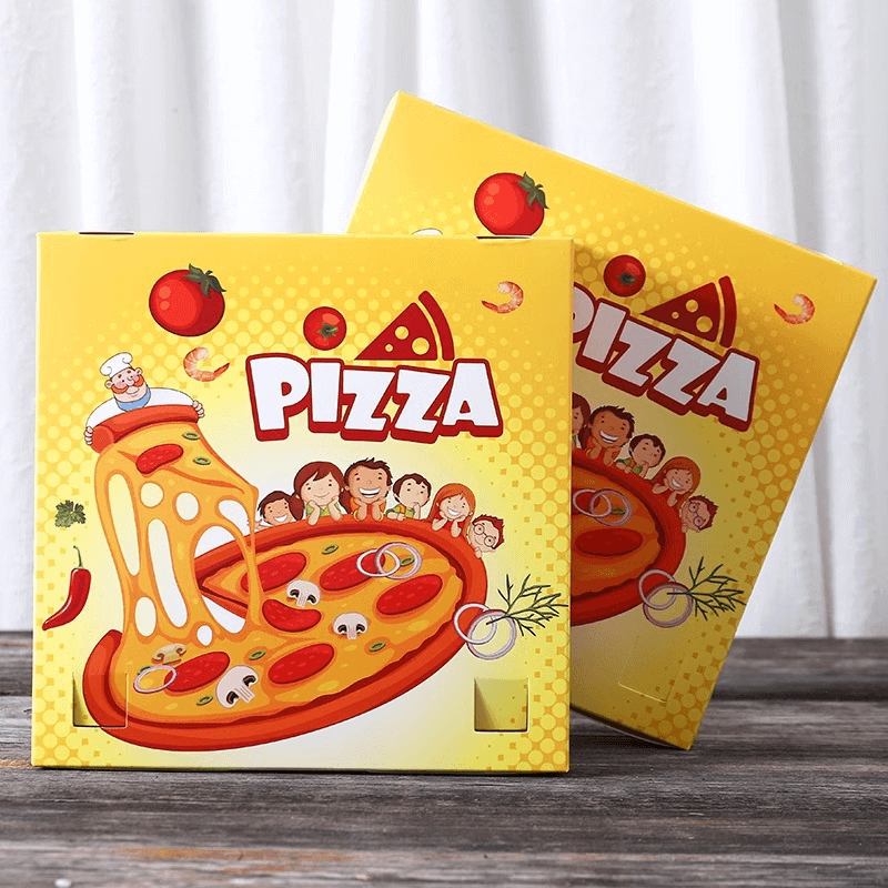 printed corrugated pizza box