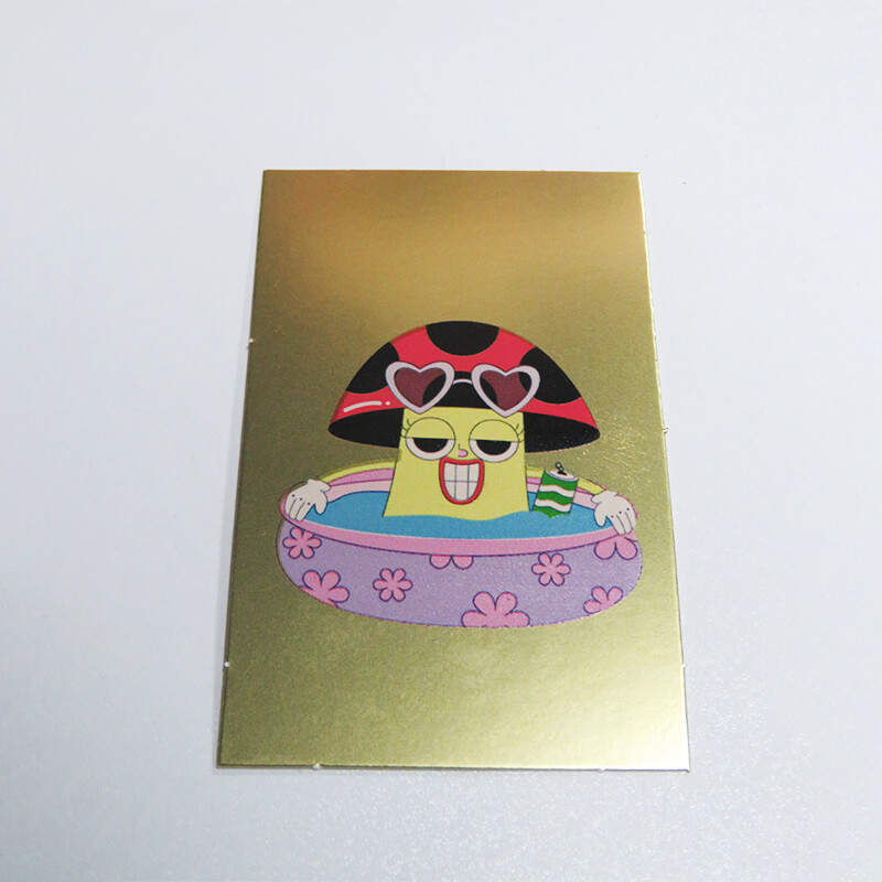 uv printed holographic card