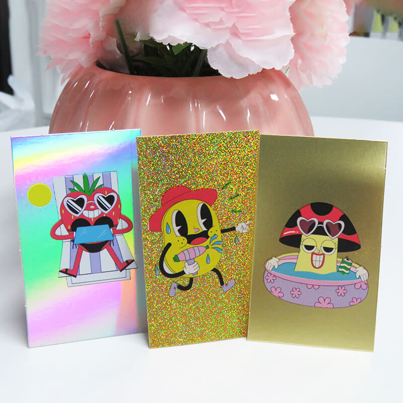 uv printed holographic cards