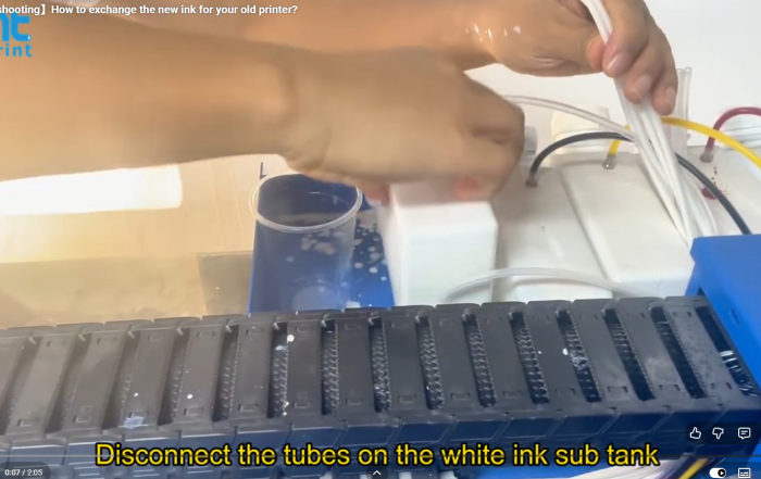 how to exchange the ink