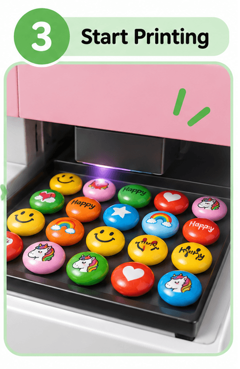 edible prints automatically