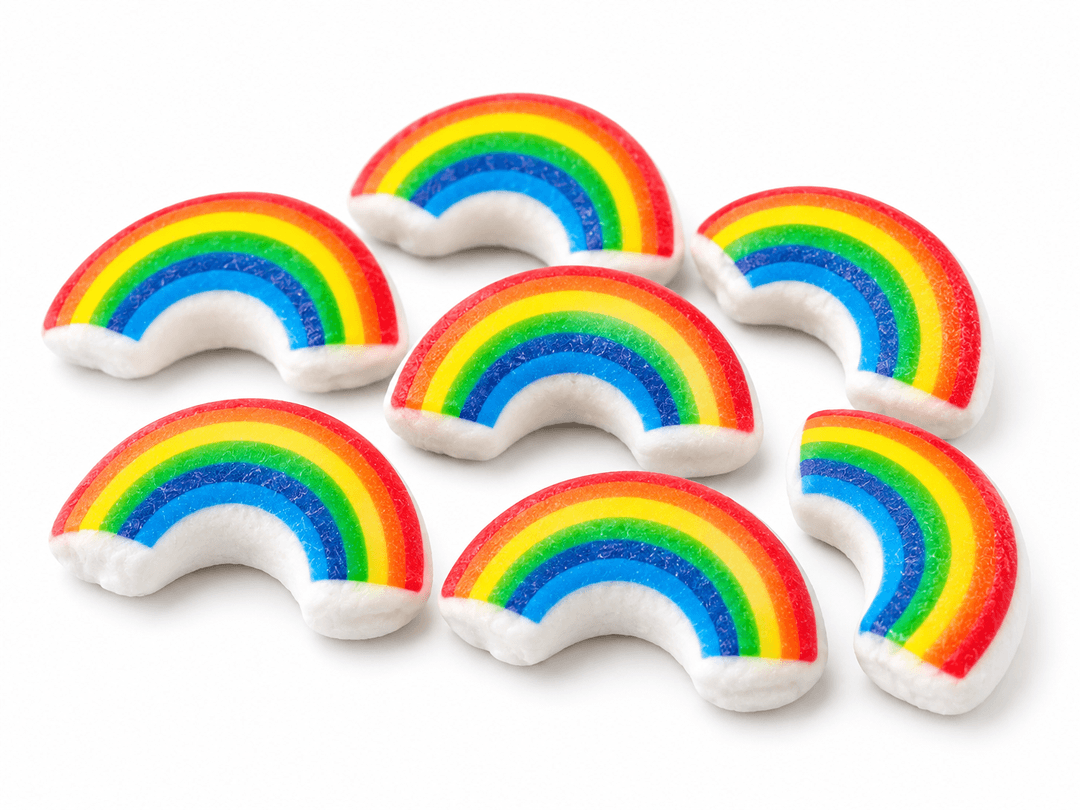 printed rainbow candy